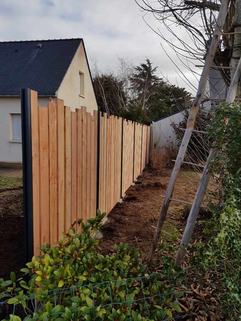 Clôture en bois - Chic Jardin Paysagiste - Pénestin Morbihan
